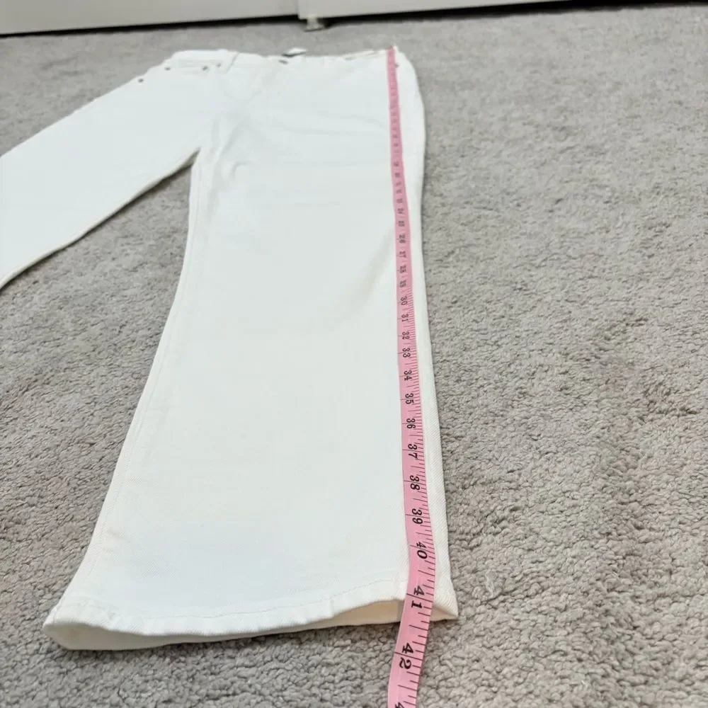 NWT J. Crew 2024 Classic Straight Jean in White Size 29